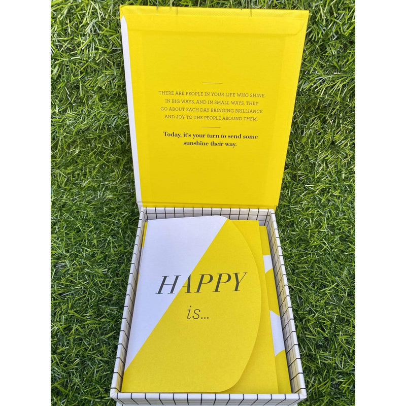 One Tribe Village Be Inspired Boxed Cards - Happy Is - A Notecard Set To Send A Little Sunshine