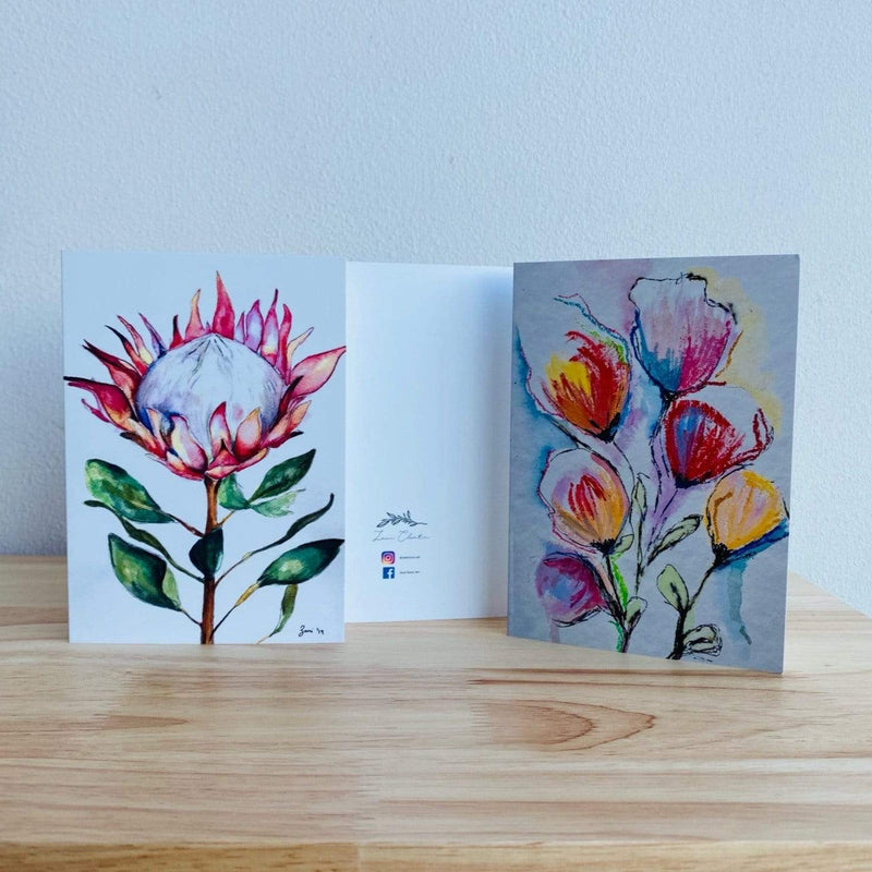 One Tribe Village Gifts Floral greeting card 6 pack